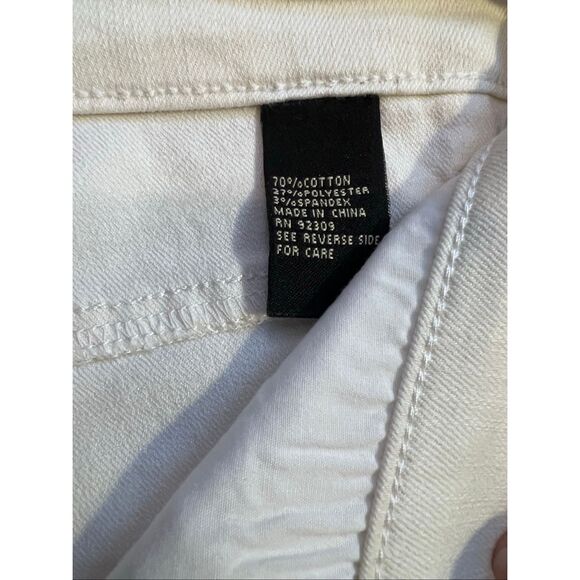 DG2 Diane Gilman Stretch NWOT White w/ Black & Silver Sequined Zebra Stripe - Picture 4 of 6